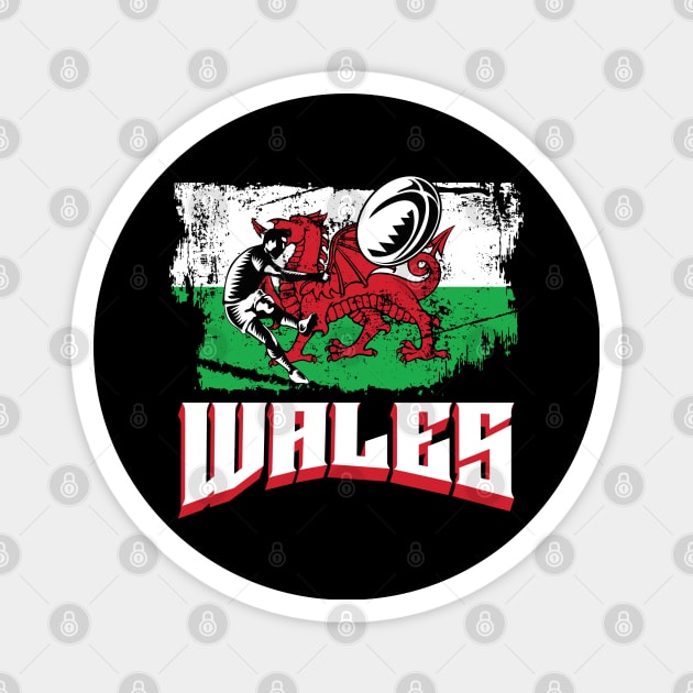 Rugby Wales Magnet by EndStrong